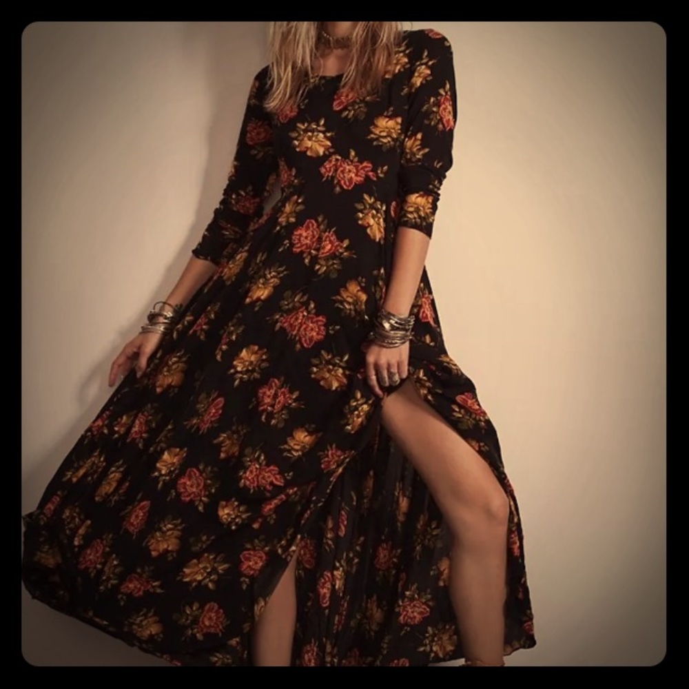 *SOLD*** Free People First Kiss Floral Maxi Dress
